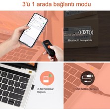 Tera Kablosuz Mini Barkod Tarayıcı, 1d Tarayıcı, Su Geçirmez,bluetooth ve 2.4g Kablosuz Taşınabilir 1100C