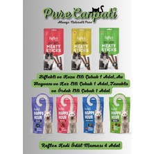 Purecanpati 3 Çeşit Kedi Stick Ödülü + 4 Çeşit Kedi Ödül Maması Seti