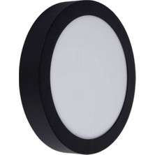 Ycl ASM-1018B 18 Watt Sıva Üstü Panel Yuvarlak Siyah Kasa - Beyaz