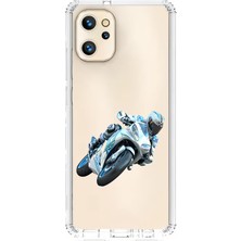 Zeyno Reeder S19 Max Pro Uyumlu Motorcu Desenli Silikon Kılıf