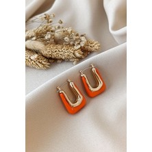 Cosita Turuncu Trend U Modern Küpe