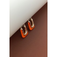Cosita Turuncu Trend U Modern Küpe