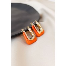 Cosita Turuncu Trend U Modern Küpe