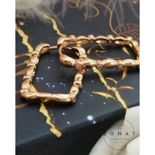 Sonat Collection Xuping Vip Seri Rose Gold Renk Çelik Küpe