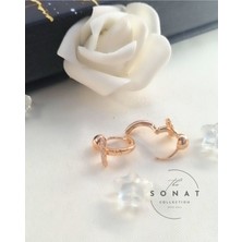 Sonat Collection Yeni Sezon Xuping Vip Seri Zirkon Taşlı Gold Çelik Küpe