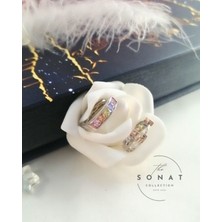 Sonat Collection Xuping Vip Seri  Zirkon Taşlı Gümüş Renk Çelik Küpe