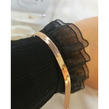 Sonat Collection Vip Seri Xupıng 20 cm Solmaz, Kararma Yapmaz Rose Gold Italyan Ezme Zincir Model Bileklik
