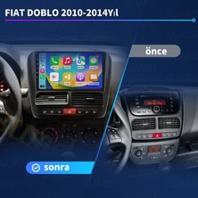 Fıat Doblo(2010-2014 Yıl)2Gb Ram +32Gb Rom Hafıza Multimedya Android Sürüm 13 Kablosuz Carplay Navigasyon 9 Inç Ekran Çerçeve ve arka görüş kamerası ile