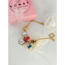 Sonat Collection Stainless Gold Charmlı Bileklik