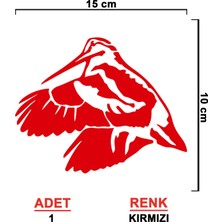 Sönmez Sticker Çulluk Sticker - Kuş Sticker - Oto Sticker - Araba Sticker - Araç Sticker