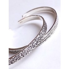 Keskin Gümüş 925 Ayar Gümüş Eskitme Tasarım Erkek Bileklik Doğum Günü Hediye