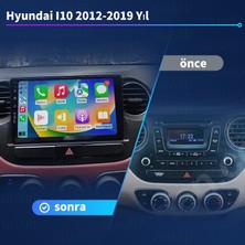 Hyundai I10 (2012-2019 Yıl)2Gb Ram +32Gb Rom Hafıza Multimedya Android Sürüm 13 Kablosuz Carplay Navigasyon 9 Inç Ekran Çerçeveli ve arka görüş kameralı