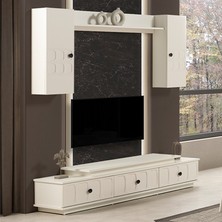 Eymense Petek Modern TV Ünitesi Seti Ön Yüzler MDF