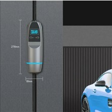 Cks Enerji CksEnerji Araç Şarj Istasyonu Akıllı Taşınabilir Elektrikli 3faz, 32a , 22kw (EV TİPİ ŞARJ APARATI HEDİYE)