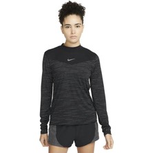 Nike Dri Fit Run Division Kadın Siyah Koşu Sweatshirt