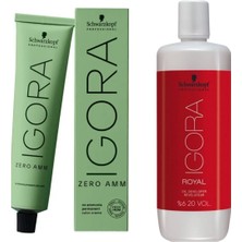 6 Adet Igora Zero Amm 9-0 Saç Boyası + Oksidan 1000 ml