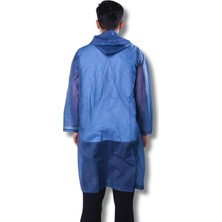 By Marine Kadın Erkek Yağmurluk Kapüşonlu Çıtçıtlı Eva Lacivert Yağmurluk BYMMRC881R04