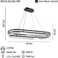 Marıno Ledlı Kobalt Masa Ustu Avıze 114W 3000K