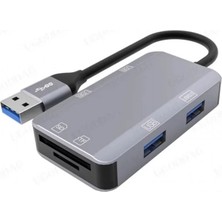 Keepro Usb3.0 4port USB Çoklayıcı Hub+Sd-Mikro Sd Kart Okuyucu 6in1