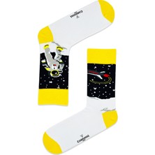 Carnaval Socks Sağlı Sollu Astronot Temalı Soket Çorap
