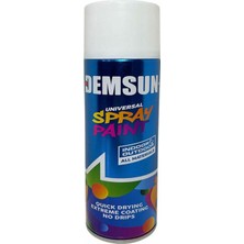 Demsun Sprey Boya Akrilik Efektli Parlak Beyaz 400 ml RAL9003