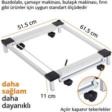 Morpanya Beyaz Eşya Altlığı Buzdolabı Bulaşık Çamaşır Makinesi Taşıma Altlığı Metal Çeksür