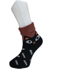 Look Socks Kadın Dikişsiz 4'lü Desenli Bot Çorabı