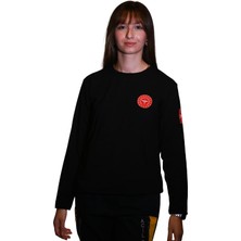 A Kalite 112 Uzun Kollu Siyah Renk Sweat Unisex Modeli