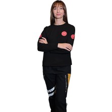 A Kalite 112 Uzun Kollu Siyah Renk Sweat Unisex Modeli