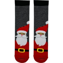 Carnaval Socks Noel Baba ve Çember Desenli Soket Çorap