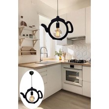 Woodhub Çaydanlık Sarkıt Avize Modern Retro Ofis Cafe Bar Otel Restaurant Tavan Lamba Çaycı