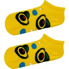 Carnaval Socks Avokado Desenli Sarı Renkli Patik Çorap