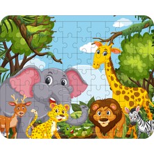 Gift Plus 70 Parça Ahşap Eğitici Yapboz Puzzle Seti (Set 4)