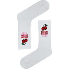 Carnaval Socks Cherry Cherry Lady Yazılı Tenis Çorap