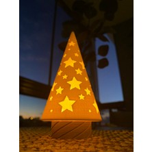 Root Made Çam Ağacı Tealight Mumluk Dekoratif Kış Konsepti Yıl Başı Süsleri Yeni Yıl Hediyesi Kış Dekoru 15CM