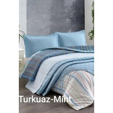 Kristal Casual 7 Parça Çift Taraflı Gelin Seti Turkuaz - Mint