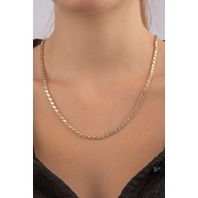 Fiyonk Kuyumculuk 14 Ayar Altın Pullu Zincir 4,00 mm