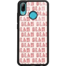 S-Case Huawei P20 Lite Blah Blah Tasarımlı Glossy Telefon Kılıfı