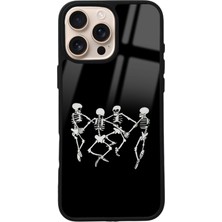 S-Case iPhone 16 Pro Max Dancer Skeleton Tasarımlı Glossy Telefon Kılıfı