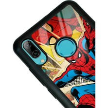 S-Case Huawei Y7 (2019) Spiderman Örümcek Adam Tasarımlı Glossy Telefon Kılıfı