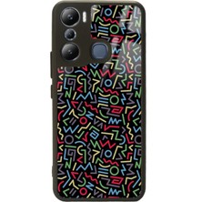 S-Case Infinix Hot 20I Geometrik Renkler Tasarımlı Glossy Telefon Kılıfı
