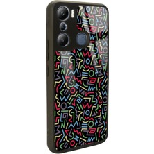 S-Case Infinix Hot 20I Geometrik Renkler Tasarımlı Glossy Telefon Kılıfı