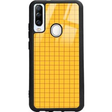 S-Case General Mobile 20 Pro Retro Plaid Tasarımlı Glossy Telefon Kılıfı