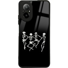 S-Case Oppo Realme 12 Lite Dancer Skeleton Tasarımlı Glossy Telefon Kılıfı