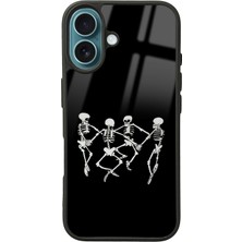 S-Case iPhone 16 Dancer Skeleton Tasarımlı Glossy Telefon Kılıfı