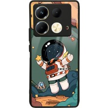 S-Case Infinix Note 40 Anime Astronot Tasarımlı Glossy Telefon Kılıfı