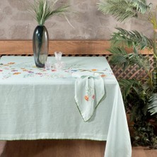 Sarev Hemera   .Yeşil Keten Masa Ortusu,170/240
