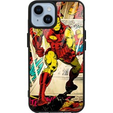 S-Case iPhone 14 Iron Man Demir Adam Tasarımlı Lansman Glossy Telefon Kılıfı
