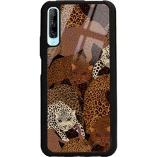 S-Case Huawei P Smart Pro Leoparlar Tasarımlı Glossy Telefon Kılıfı