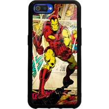 S-Case Oppo Realme C2 Iron Man Demir Adam Tasarımlı Glossy Telefon Kılıfı